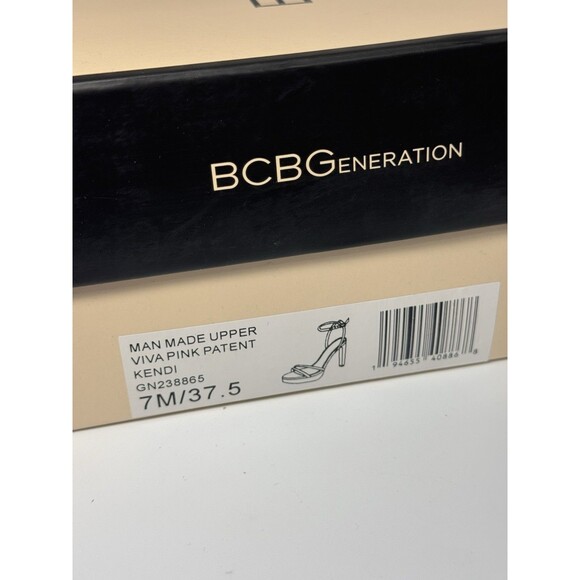 New BCBG KENDI VIVA STRAPPY PINK WOMEN'S HEELS Size 7 - Picture 14 of 15